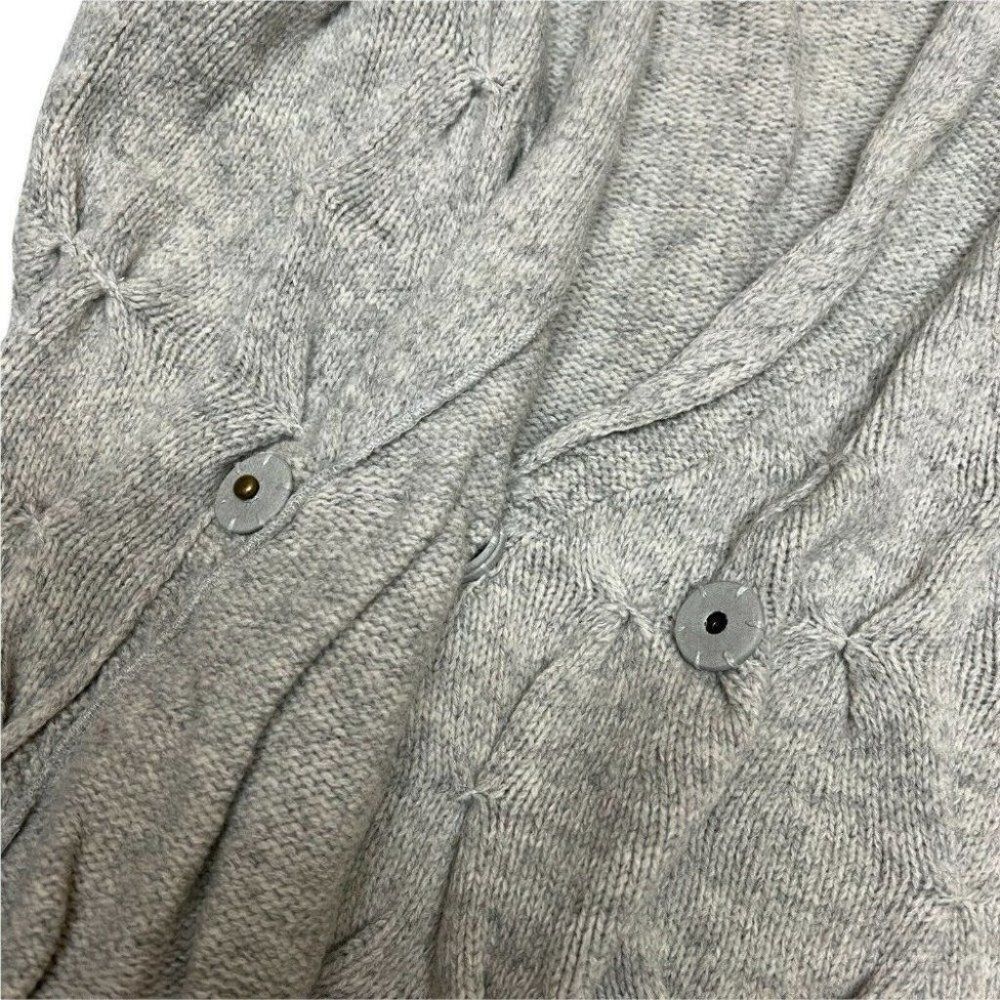 Leifsdottir Anthropologie M Wool Horse Buttoned Cardigan Sweater Spring Shawl - Picture 8 of 12